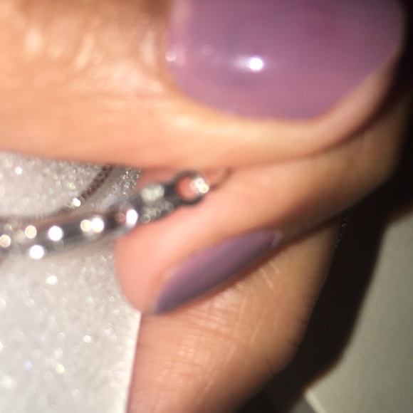 Kay Lab-Created White Sapphire Necklace in SV - Picture 4 of 4